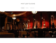 Tablet Screenshot of mintleafcuisine.com